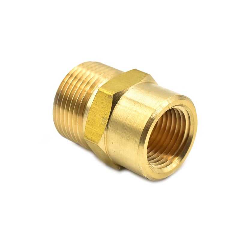 Interstate Pneumatics PW7150 Pressure Washer M22 x 1/4 inch FNPT Brass Adapter, 4000 PSI - Image 2